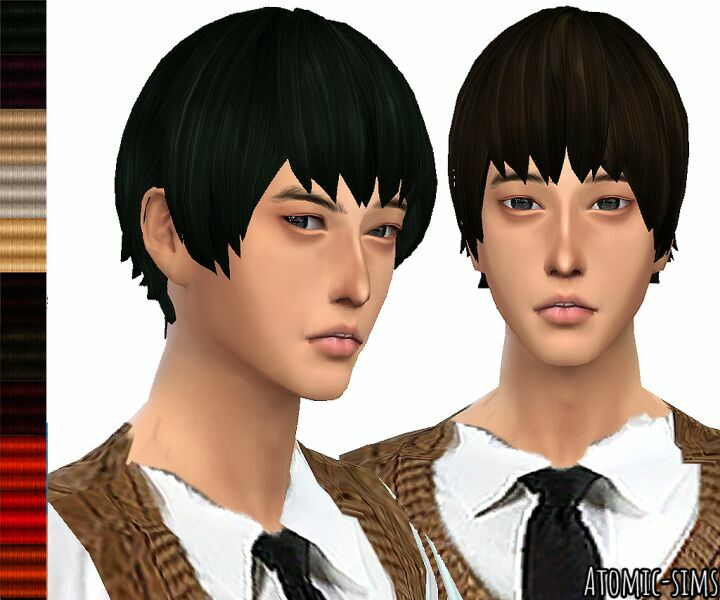 MY Stuff Origin Kiku Honda Hair Retexture / Fixed 2022-01-29 By Atomic-Sims Sims 4 CC