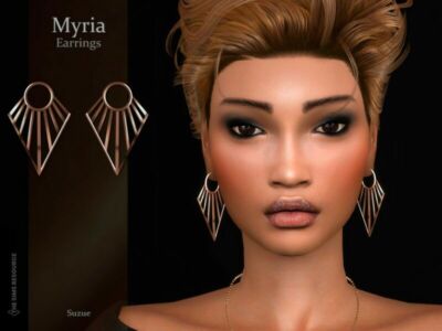 Myria Earrings By Suzue Sims 4 CC