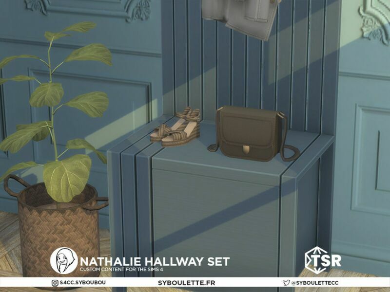 sims 4 cc nathalie hallway set by syboubou 2