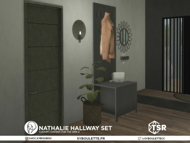 sims 4 cc nathalie hallway set by syboubou 3