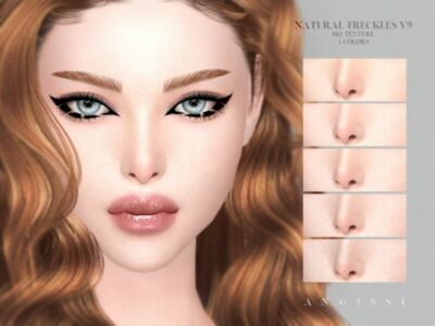 Natural Freckles V9 By Angissi Sims 4 CC