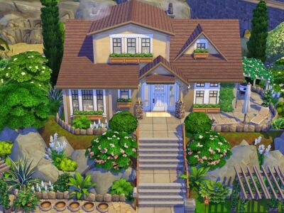 Nature Lover Cottage – NO CC By Flubs79 Sims 4 CC