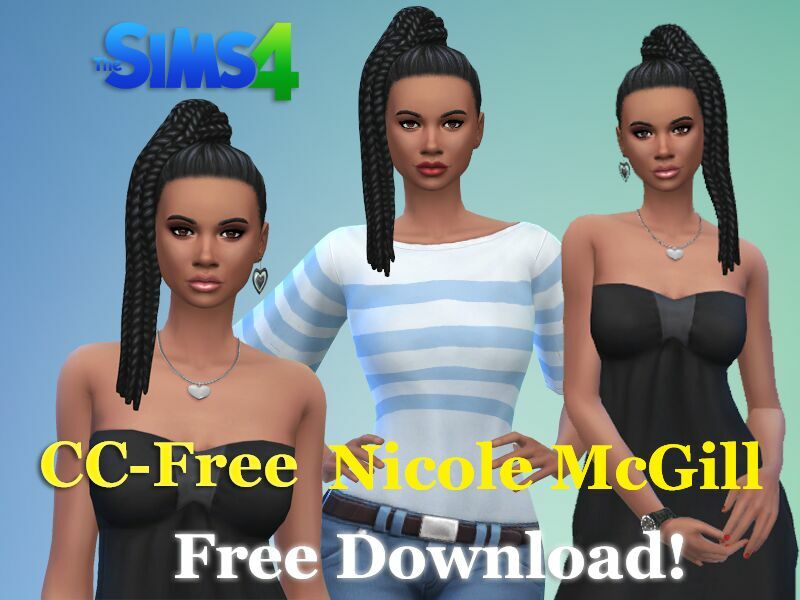 Nicole Mcgill NO CC – Free SIM Download By VTK Sims 4 CC