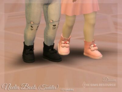 Noelia Boots (Toddlers) By Dissia Sims 4 CC