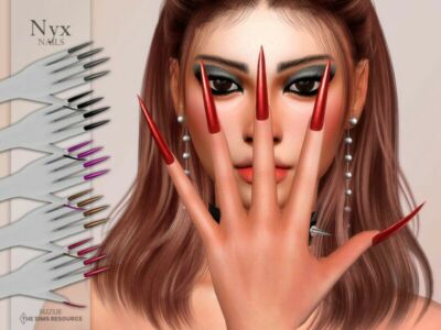 NYX Nails By Suzue Sims 4 CC