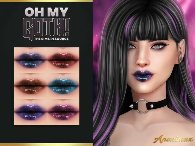 OH MY Goth! – Carmilla Lips Sims 4 CC