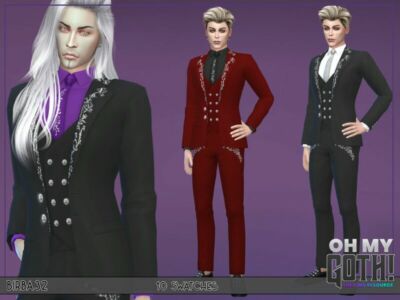 OH MY Goth – Damian Suit By Birba32 Sims 4 CC