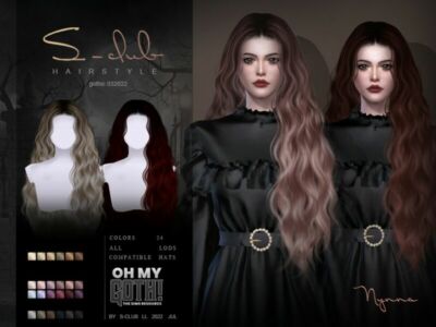 OH MY Goth – Sclub_Ts4_Llhair_140722(Nynna) By S-Club Sims 4 CC