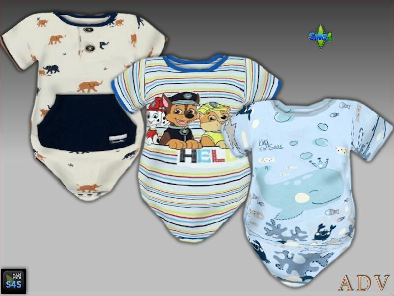 sims 4 cc onesies and socks for infant boys 3