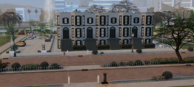 Oracle BAY Townhouses – Shell Sims 4 CC