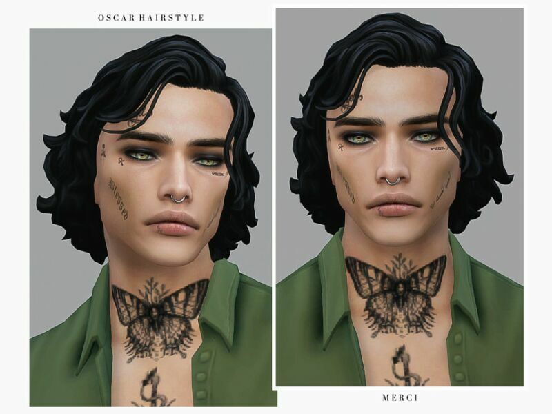 Oscar Hairstyle By ‘-Merci- Sims 4 CC