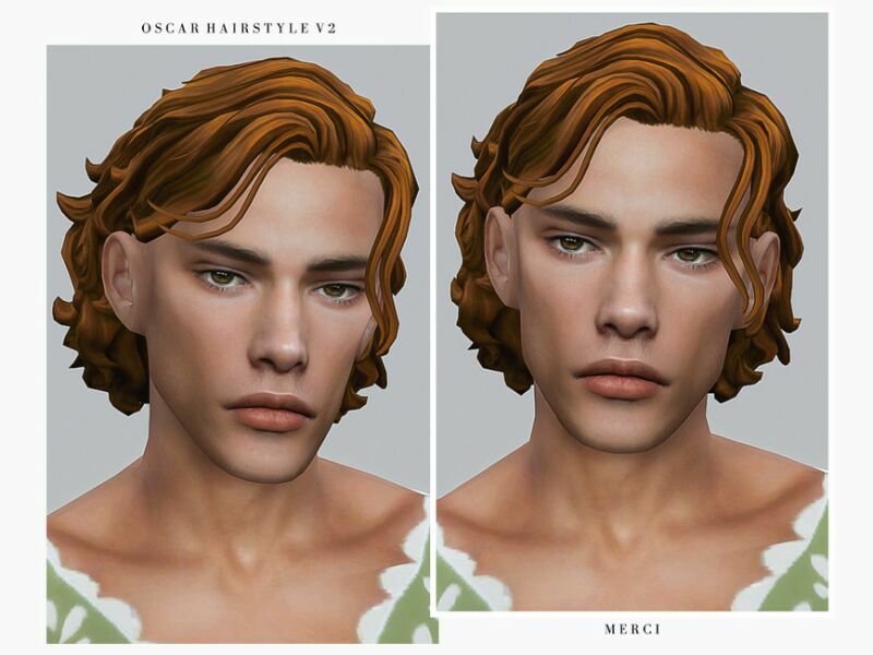 Oscar Hairstyle V2 By ‘-Merci- Sims 4 CC