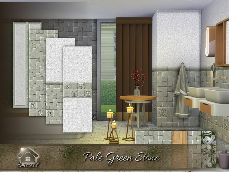 Pale Green Stone By Emerald Sims 4 CC