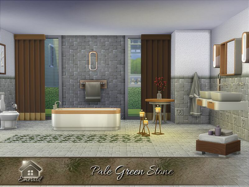 sims 4 cc pale green stone by emerald 2