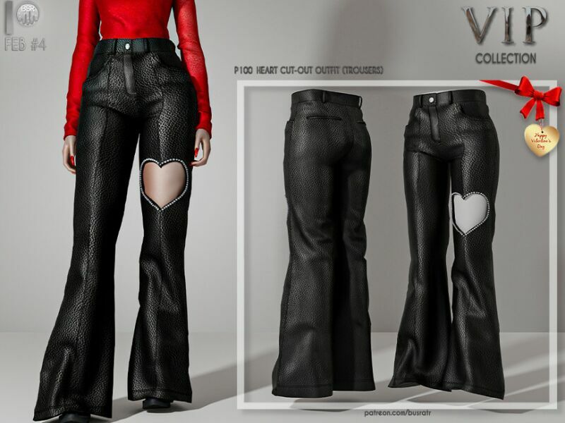 [Patreon] (Early Access) Heart Cut-Out Outfit P100 By Busra-Tr Sims 4 CC