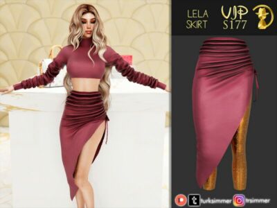 [Patreon] (Early Access) Lela Skirt S177 By Turksimmer Sims 4 CC