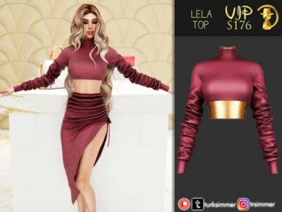 [Patreon] (Early Access) Lela TOP S176 By Turksimmer Sims 4 CC