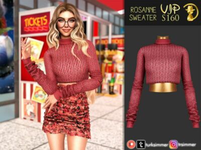 [Patreon] (Early Access) Rosanne Sweater S160 By Turksimmer Sims 4 CC