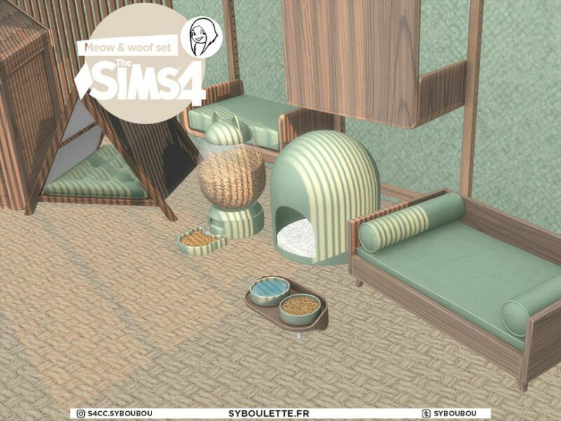 sims 4 cc patreon early release meow and woof set by syboubou 5