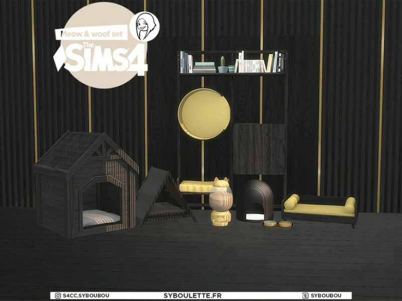 sims 4 cc patreon early release meow and woof set by syboubou 6