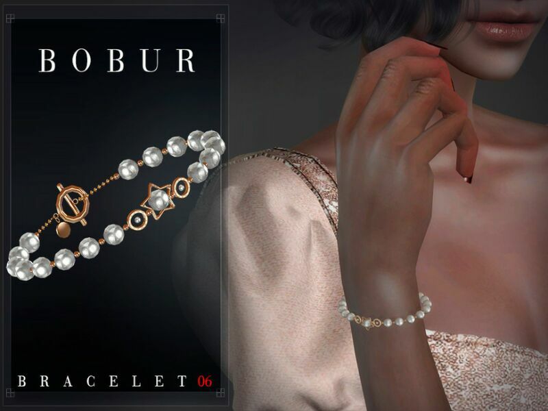 Pearl Star Bracelet By Bobur3 Sims 4 CC