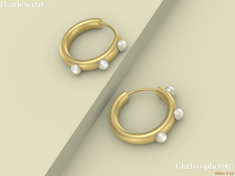 sims 4 cc pearlescent earrings by christopher067 3