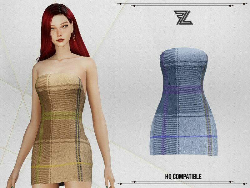 Penny Wool Dress By Forlima Sims 4 CC