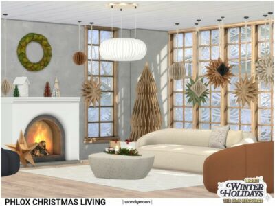 Phlox Christmas Living By Wondymoon Sims 4 CC