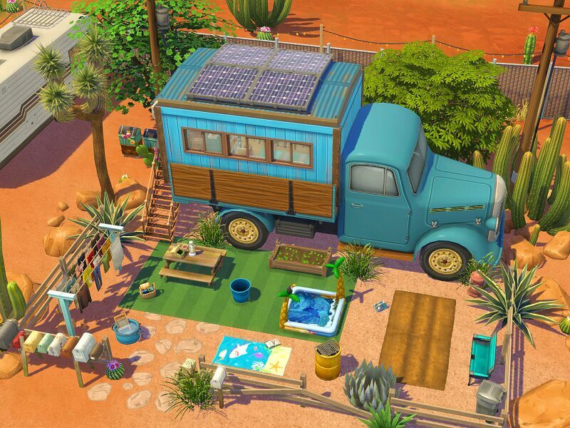 sims 4 cc pickup truck tiny home no cc by flubs79 2