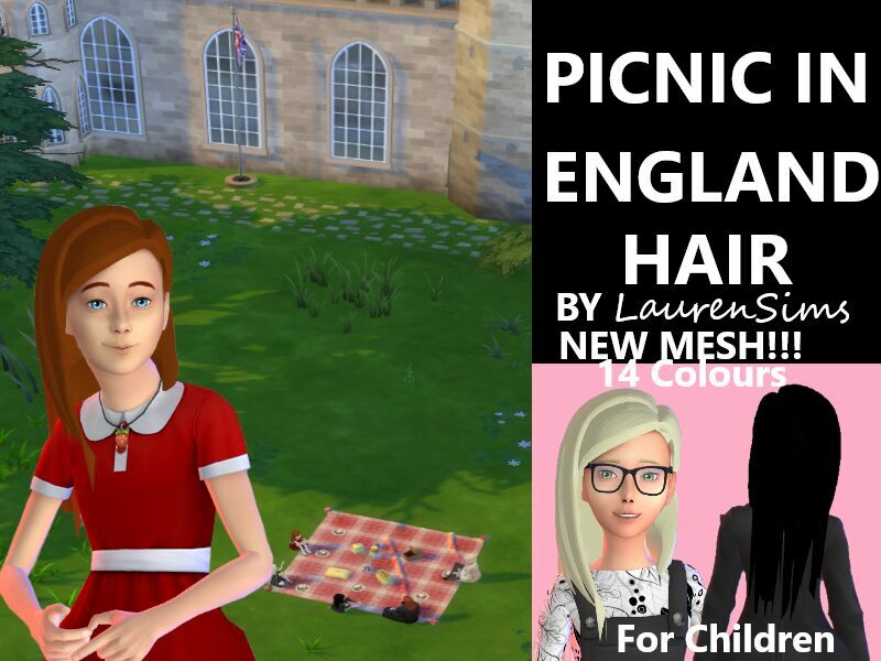 Picnic In England Hair By Laurensims Sims 4 CC