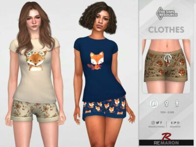 PJ FOX Shorts 01 For Female By Remaron Sims 4 CC