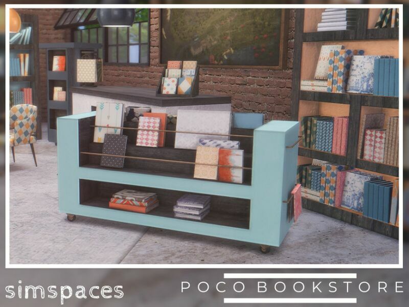 Poco Bookstore – Part 2 By Simspaces Sims 4 CC