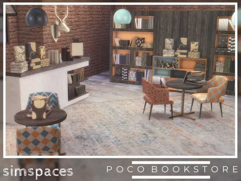 sims 4 cc poco bookstore part 2 by simspaces 4