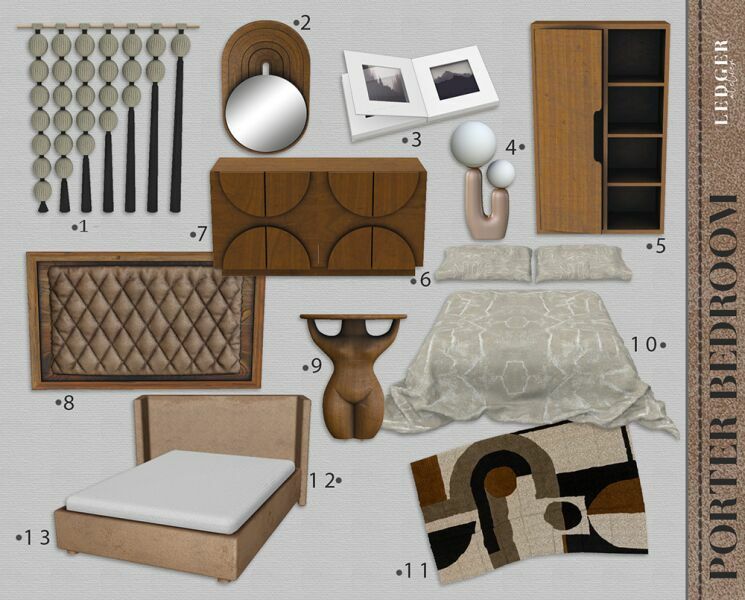 sims 4 cc porter bedroom 2