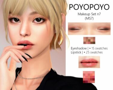 [Poyopoyo] Makeup SET N7 (MS7) Sims 4 CC