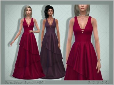 Premiere Gown. By Pipco Sims 4 CC