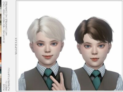 Priest Hair For Child By Magpiesan Sims 4 CC