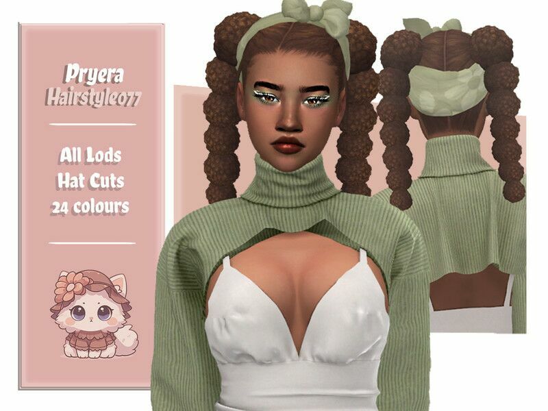 Pryera Hairstyle Sims 4 CC