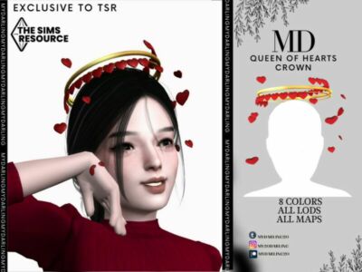 Queen Of Hearts Crown Child By Mydarling20 Sims 4 CC