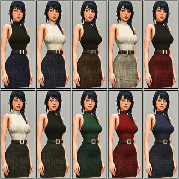 sims 4 cc rachel office formal wear 6