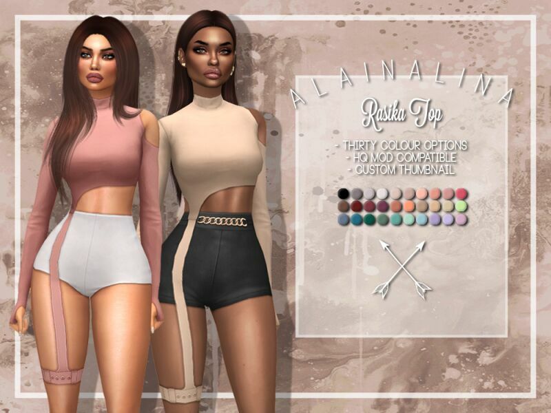 Rasika TOP By Alainalina Sims 4 CC