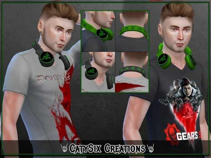 Razer Headsets V1 (M) By Catysix Sims 4 CC