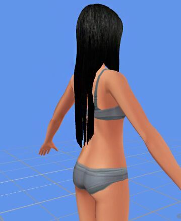 sims 4 cc realistic texture hair long hair version mesh edited by me in blender by rubicitaaya 6