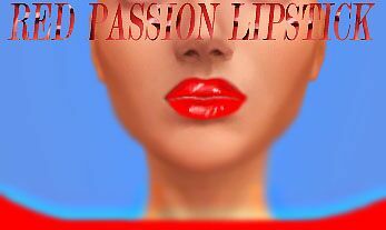 RED Passion Lipstick Sims 4 CC