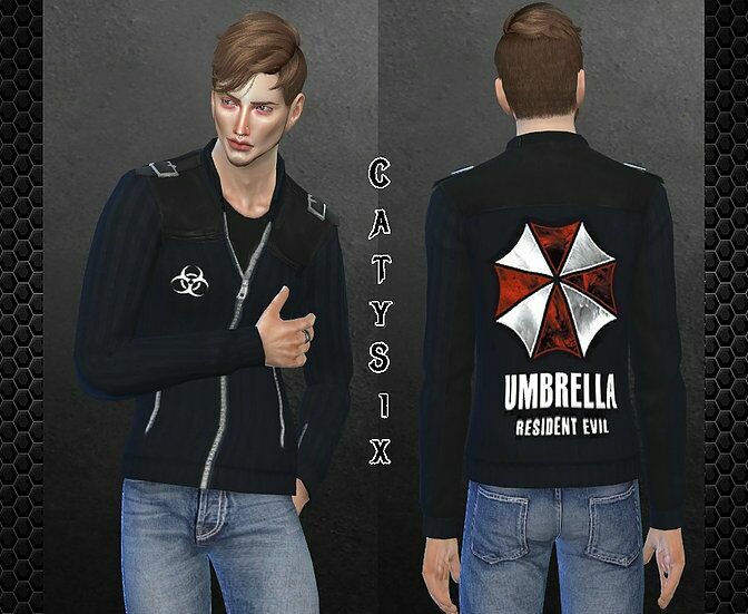 Resident Evil Umbrella-Jacket By Catysix Sims 4 CC