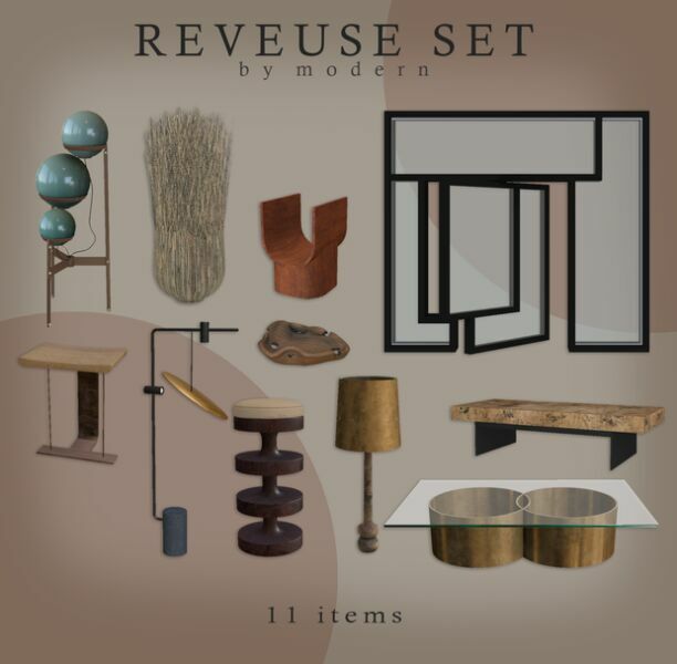 Reveuse SET By Modern Sims 4 CC