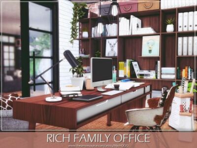 Rich Family Office By Mychqqq Sims 4 CC