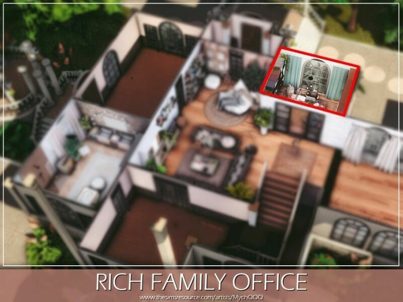 sims 4 cc rich family office by mychqqq 6