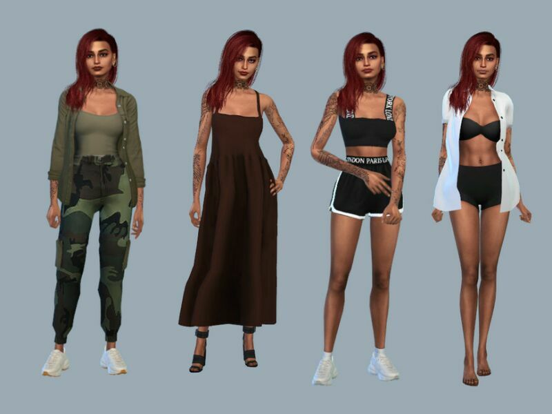 sims 4 cc roxanne harper by starafanka 2