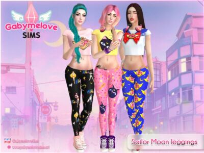 Sailor Moon Leggings | Updated 2023 Sims 4 CC